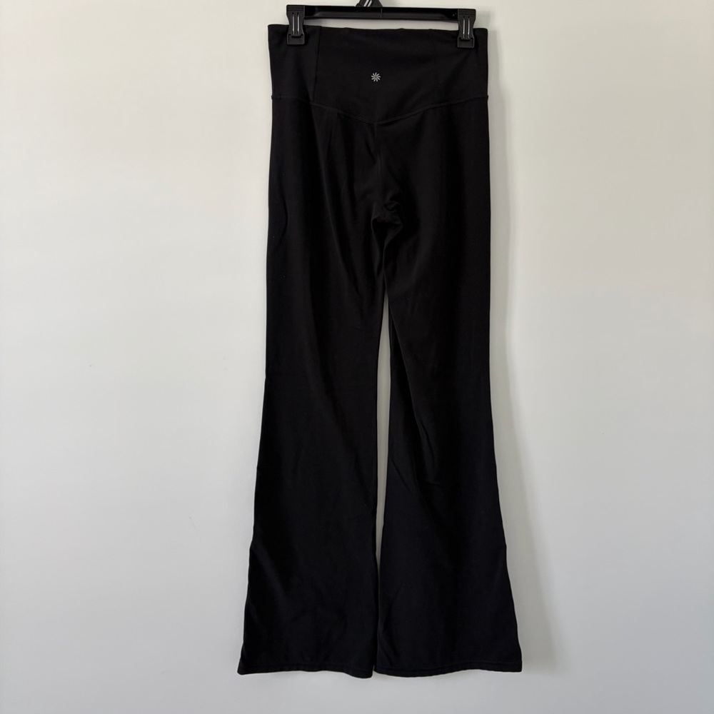 Athleta Ultra High Rise Elation Flare Leggings Black 34.5in Medium TALL - Picture 2 of 12